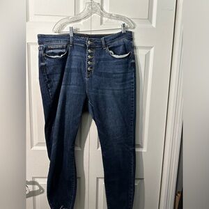 Judy Blue size 20w straight button front jeans